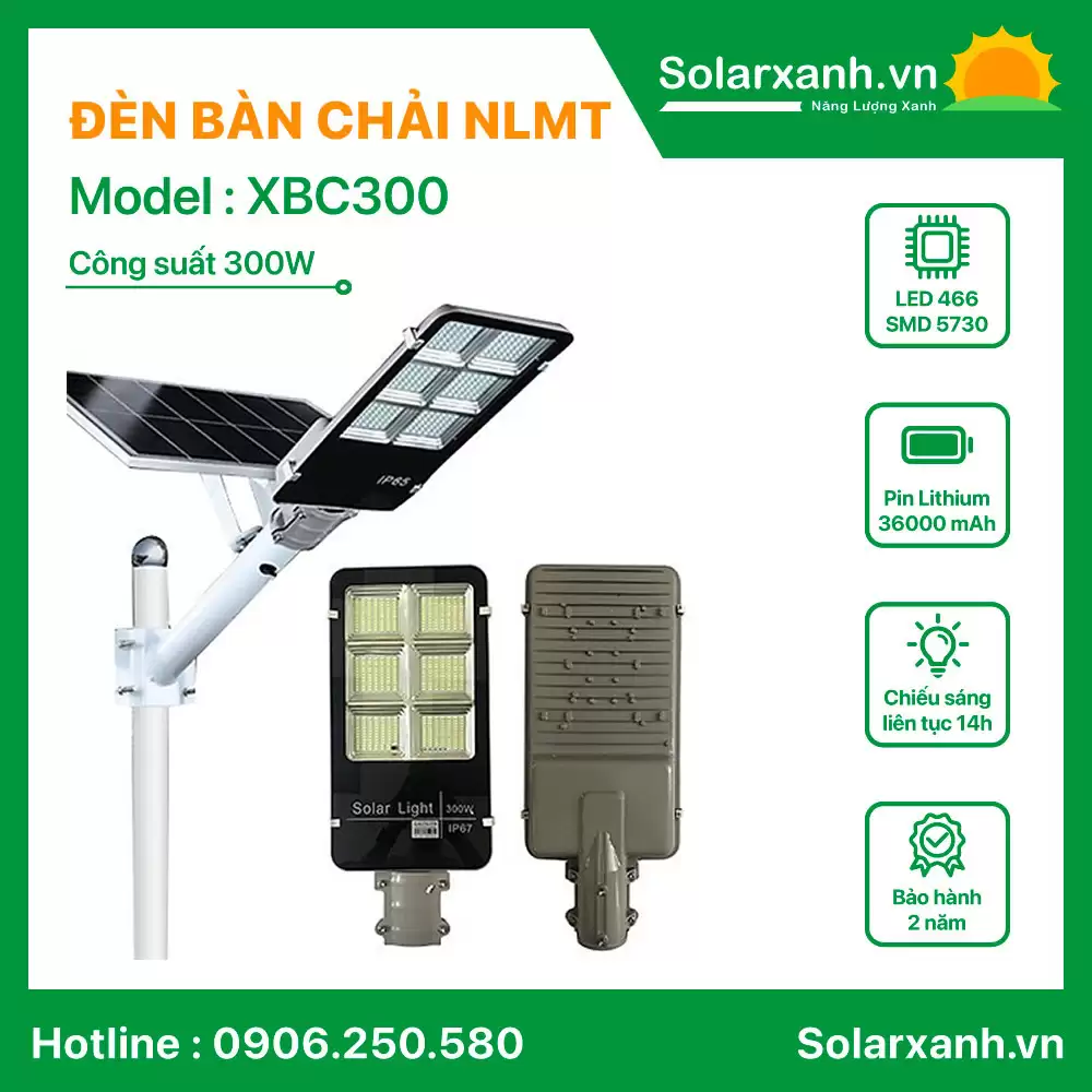 Đèn bàn chải 300W sáng trắng